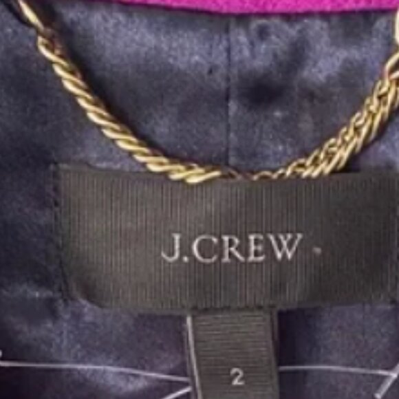 J.Crew Tie-waist topcoat trench in double-serge wool Coat G8009 Size 2 - Picture 11 of 15